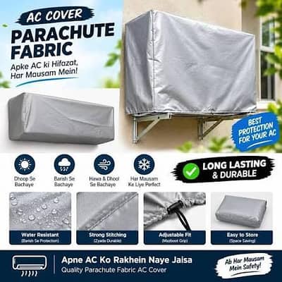 parachute waterproof AC cover 1 & 1.5 ton dustproof split AC cover