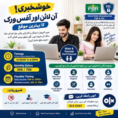 Online Jobs, Assignment Writing, Data Entry, Typing job, Part Time Job