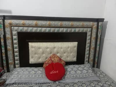 Heavy Solid Wood Complete Bedroom Set For Sale