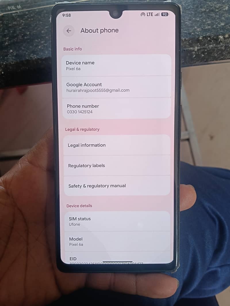 Google Pixel 6a 6