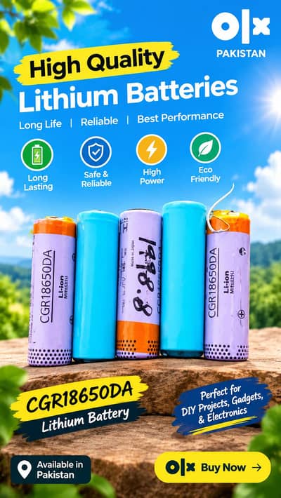 18650 Lithium Batteries – Rs. 1000