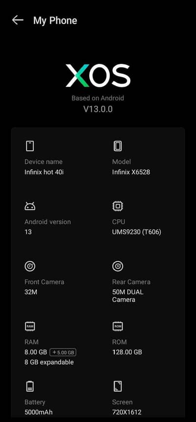 Infinix Hot 40i
