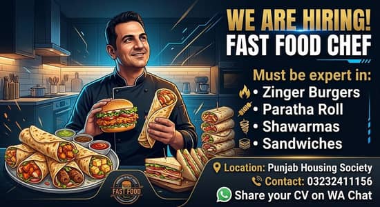 Need EXPERT Chef for Fast Food