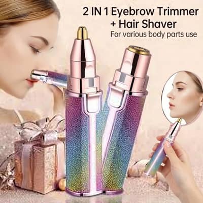 Flawless 2-in-1 USB Rechargeable Eyebrow Trimmer & Shaver (HX-203B)