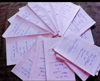 Handwriting Assignment, Typing And Data Entry job Available
