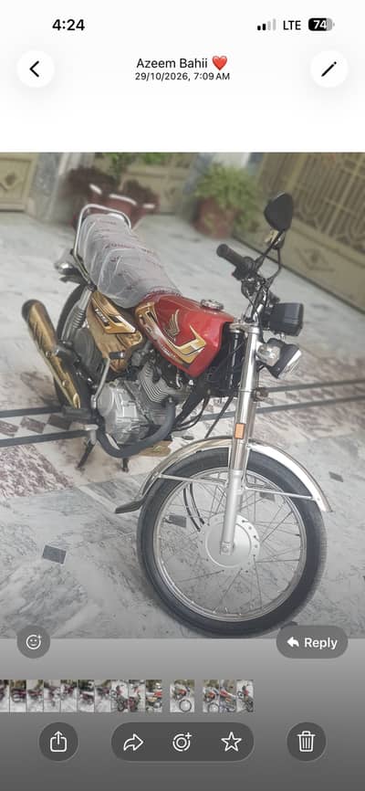 Gold edition 125, Islamabad number self start