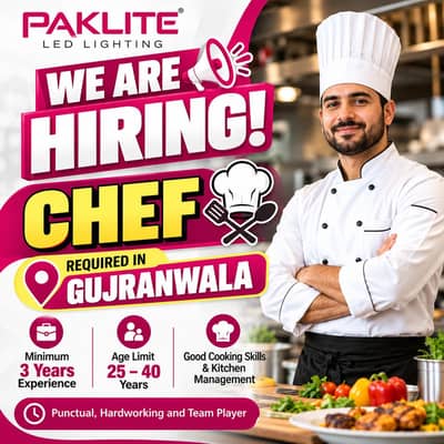 Chef required for CEO