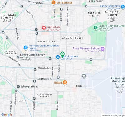 32 Marla Corner Plot For Sale Aziz Bhatti Road Lahore Cantt