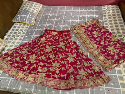 Shocking Pink Bridal Lehenga