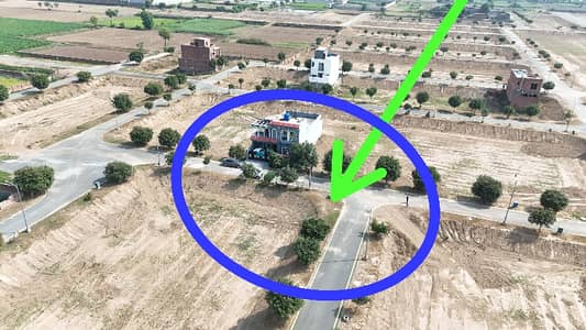 5 Marla Corner plot Hot Location For Sale New Lahore City ph2 Extension Near Bahria town 3 Km only Envister Price per