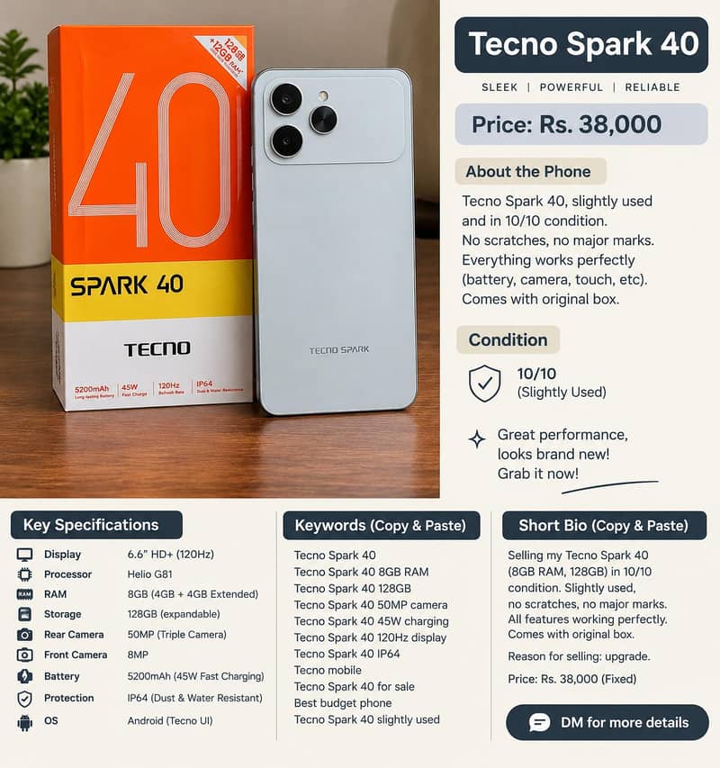 Tecno Spark 40 1