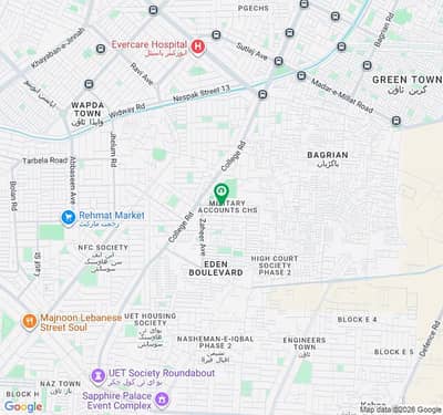 3 MARLA FLAT AVAIBLE FOR FAMILY AND BACHELOR IN MILLITARY ACCOUNT HOUSING SOCIETY COLLEGE ROAD LAHORE .