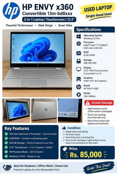 HP ENVY x360 Convertible Laptop – Excellent Performance