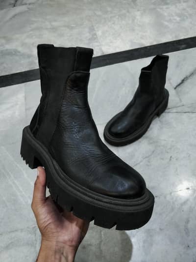 Zara Leather Long Boots