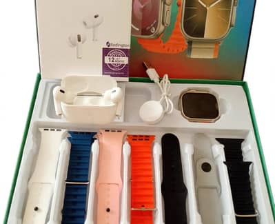 Ultra 3 smart watch 7 in 1 with Airpuds pro 2 generations