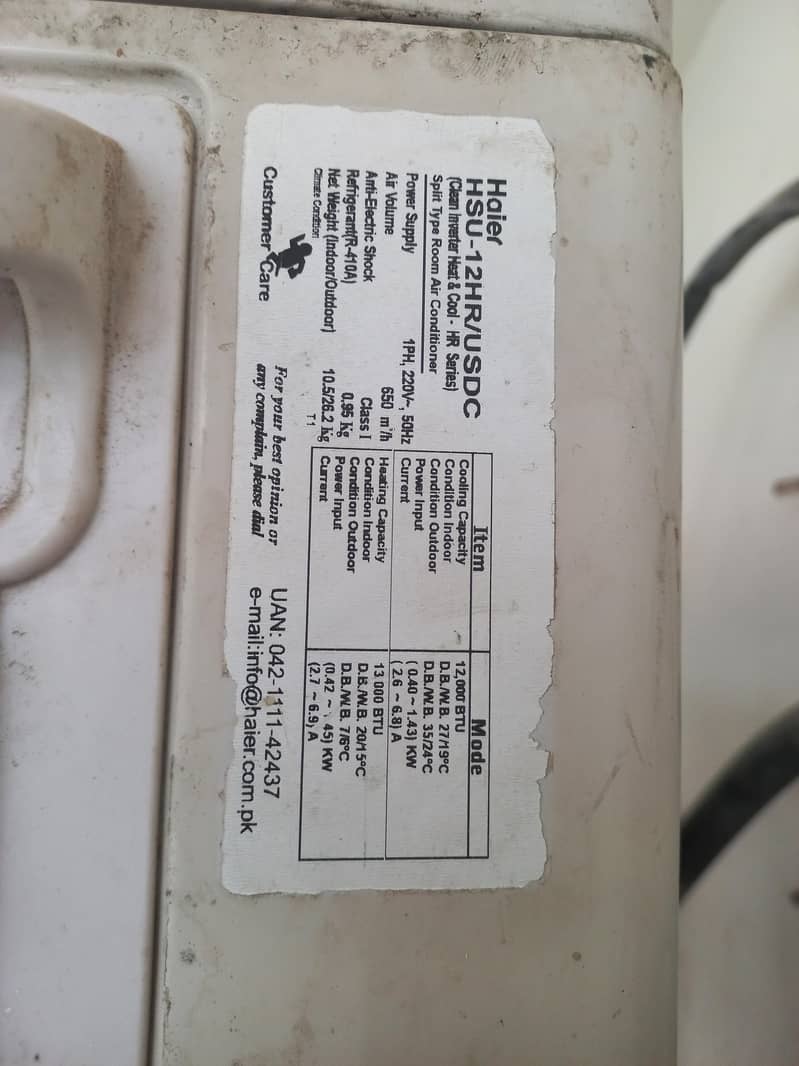 Haier DC Inverteter AC 2