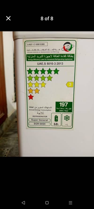 super gernal room fridge ha bilkol ok new ha dubai se aya tha 4 5 din