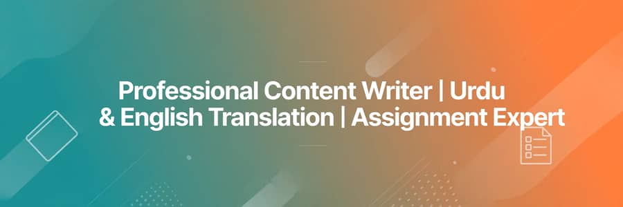 Assignment Writing Service - 100% Original Work in Karachi