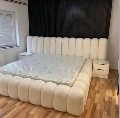 Bed Set/Double Bed/King Size Bed/Poshish Bed/Wooden Bed/Bubble Bed Se