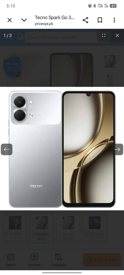 Tecno go3 4/64