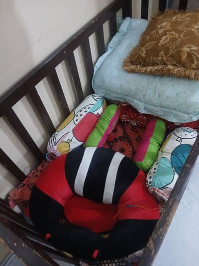 wooden baby cot for sale excellent condition