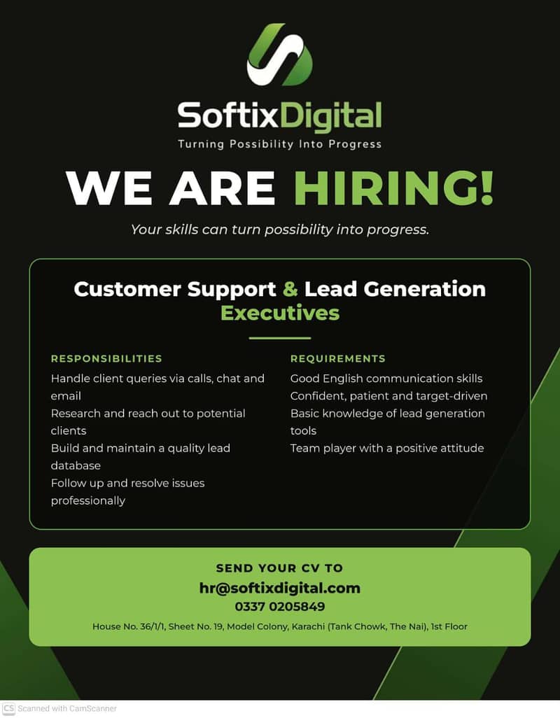 Customer Support & Lead Generation Executives Required 0