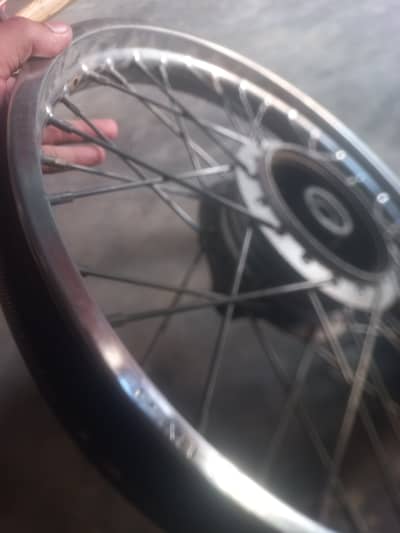 honda cg 125 front rear rim complete set