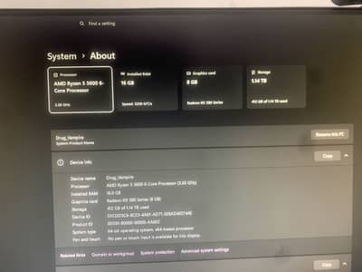 Full pc setup for sell with pc,monitor,facecam,external mic,and mouse
