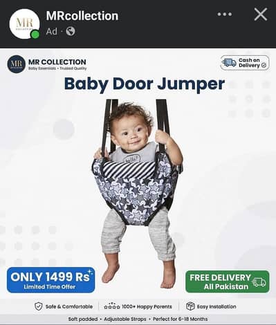 Baby Door jumper new box pack-baby jhula