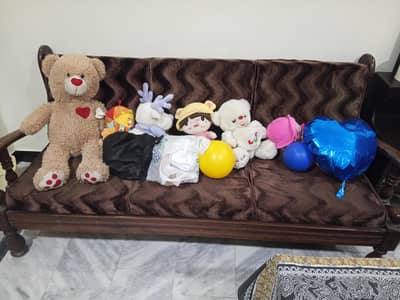 Antique Wooden 5 Seater Sofa set
