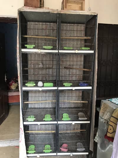 8 portions wala cage
