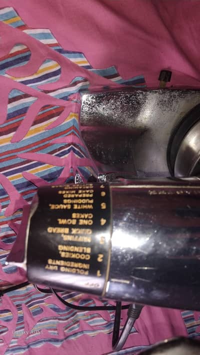 Vintage Silver Stand Mixer with Stainless Steel Bowl
