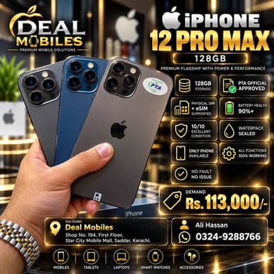 iPhone 12 Pro Max 128GB Official PTA Approved Apple iPhone 12 Pro Max