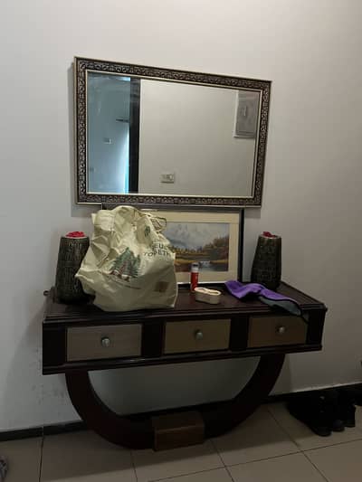Console with mirror for sale