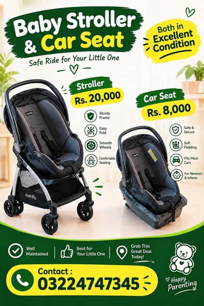 Baby Pram for Sale – Good Condition