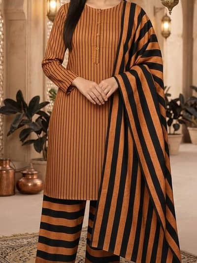 Winter Sussi Marina 3 Piece Unstitched Suit