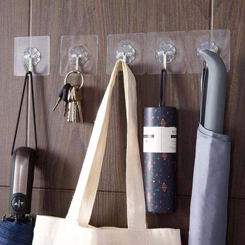 Adhesive wall hooks 3