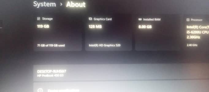 laptop HP pro book 450 G3 sale