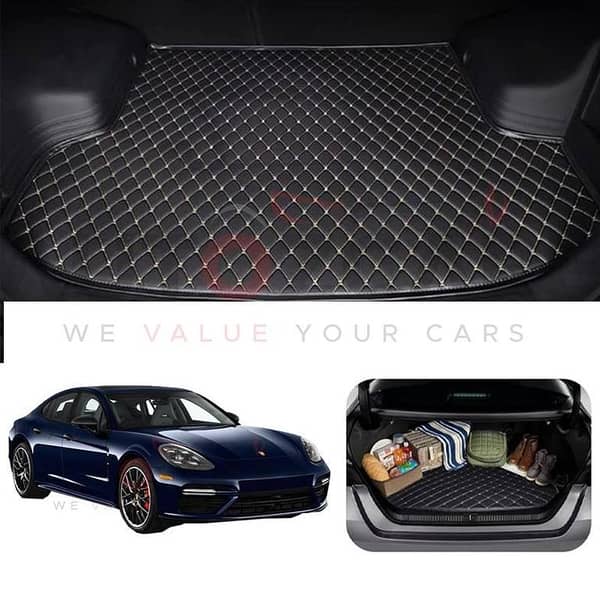 Porsche Panamera 7D Custom Car Trunk Mat - Model 2010-2018