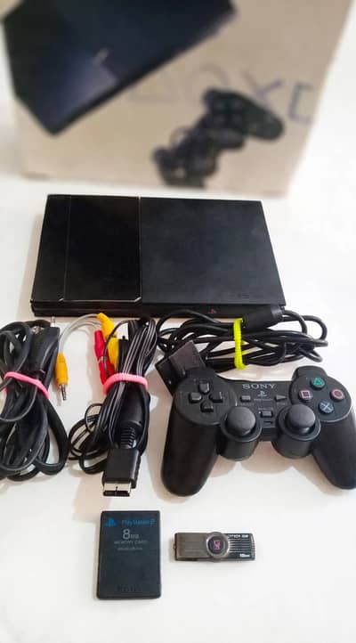 PS 2 Slim SCPH-90006 CB original Box - Lens Working + OPL jail break,+