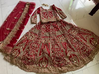 Beautiful Red Bridal Lehenga