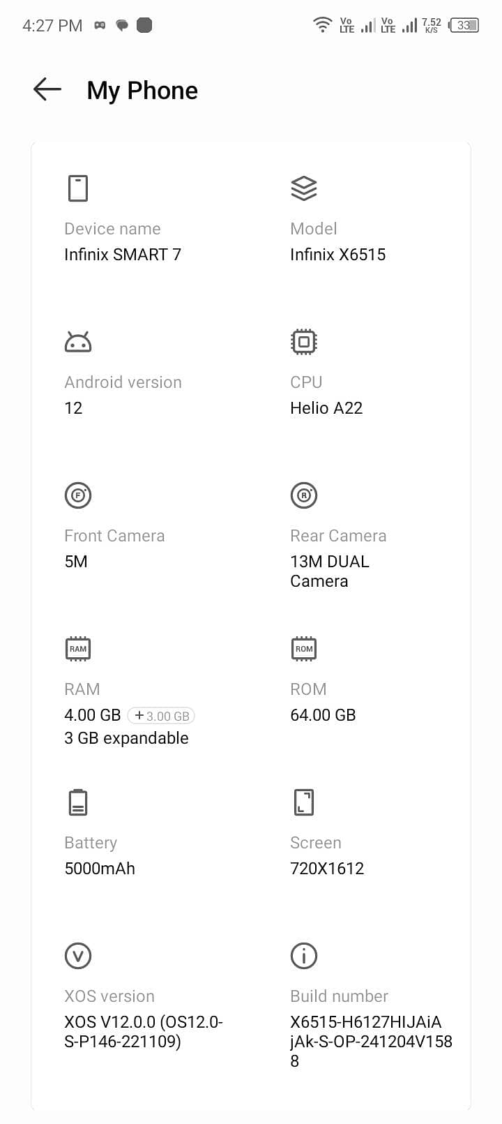 Infinix Smart 7 5