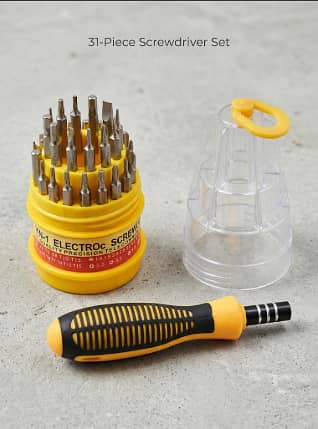 Jackly 31-in-1 Precision Screwdriver Set – Mobile, Computer & Watch R
