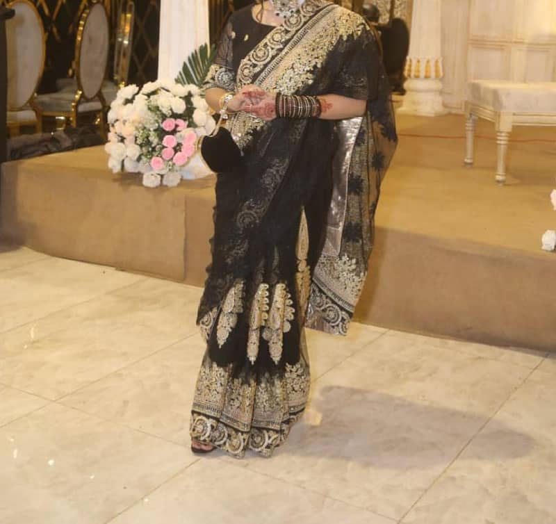 Kundan work sari 0