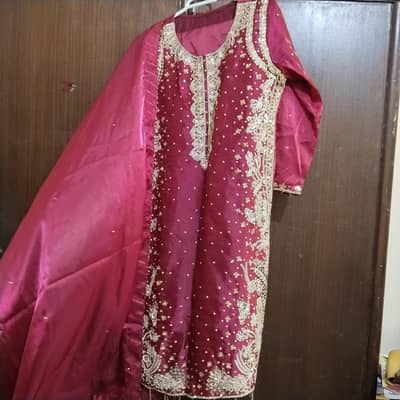 sheesha silk 3 PCs handmade embroidery