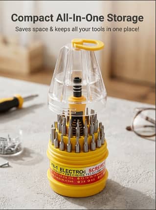 Jackly 31-in-1 Precision Screwdriver Set – Mobile, Computer & Watch R