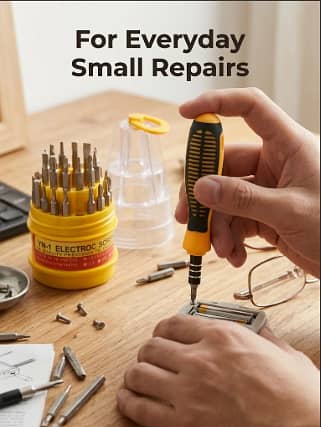 Jackly 31-in-1 Precision Screwdriver Set – Mobile, Computer & Watch R