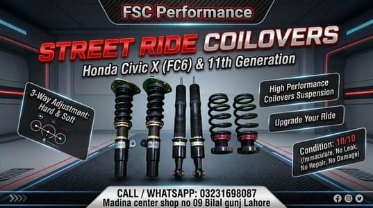 Honda Civic X fc6 & 11th Generation Coilovers.