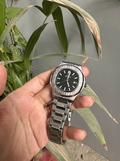 Automatic Best Win Double Lock Watch | Stainless Steel | Water Back