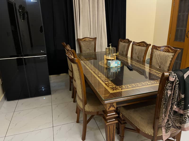 Dining table with Eight chairs 1